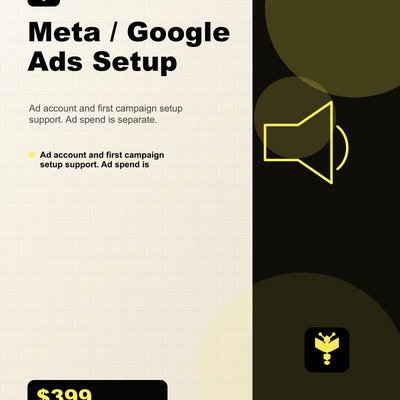 Boomn product image - Meta / Google Ads Setup