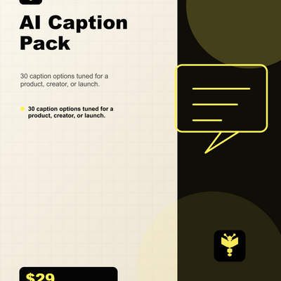 Boomn product image - AI Caption Pack