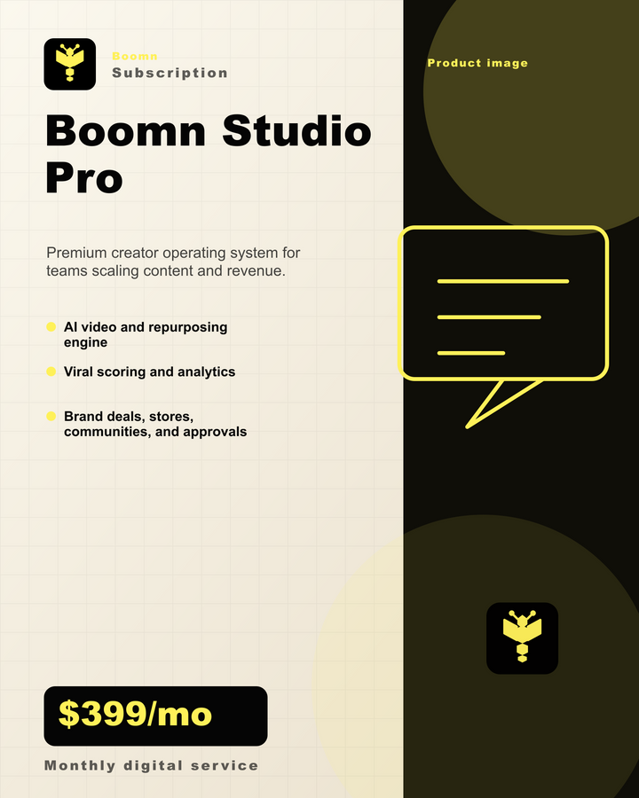 Boomn product image - Boomn Studio Pro