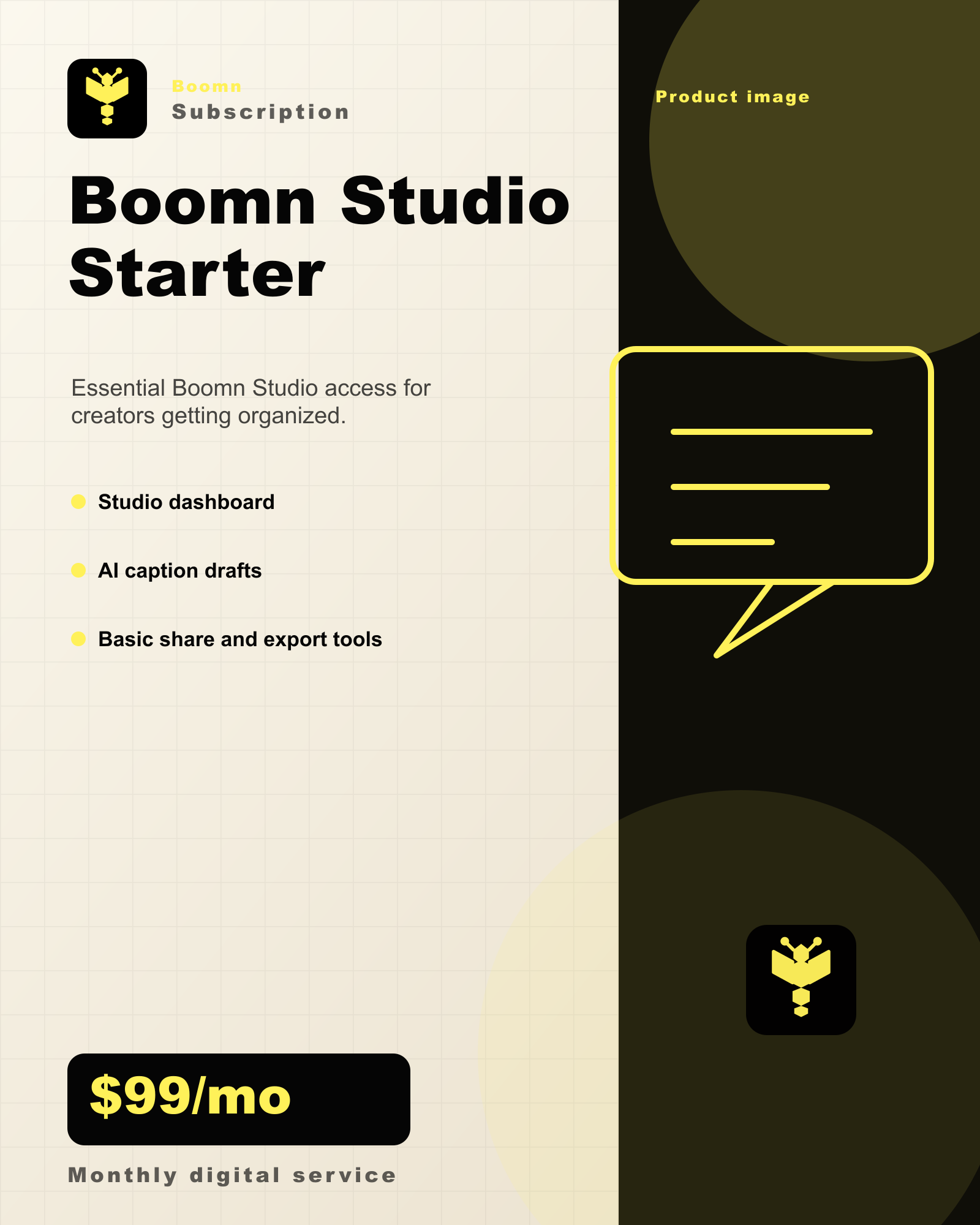 Boomn product image - Boomn Studio Starter