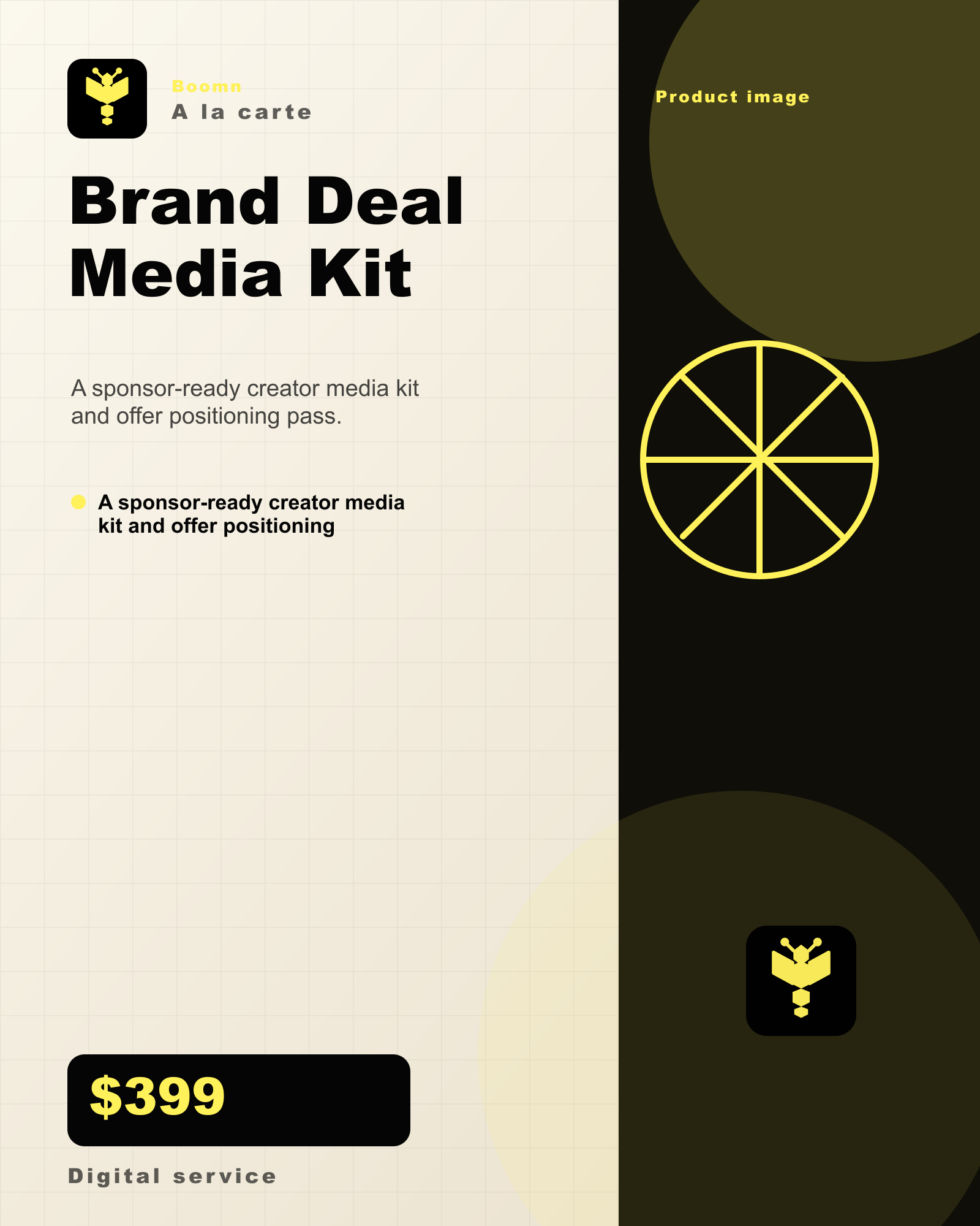 Boomn product image - Brand Deal Media Kit