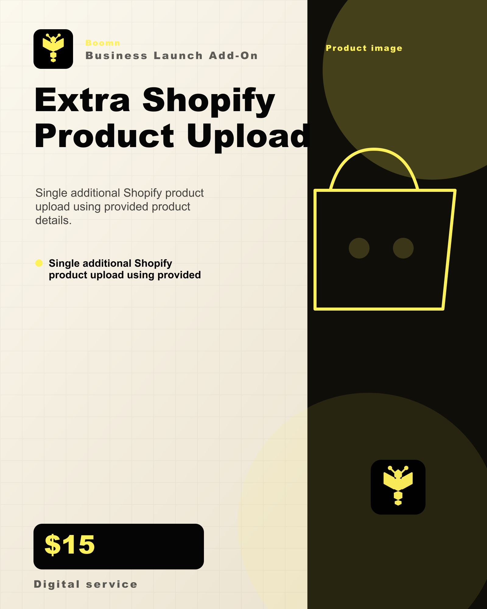 Boomn product image - Extra Shopify Product Upload