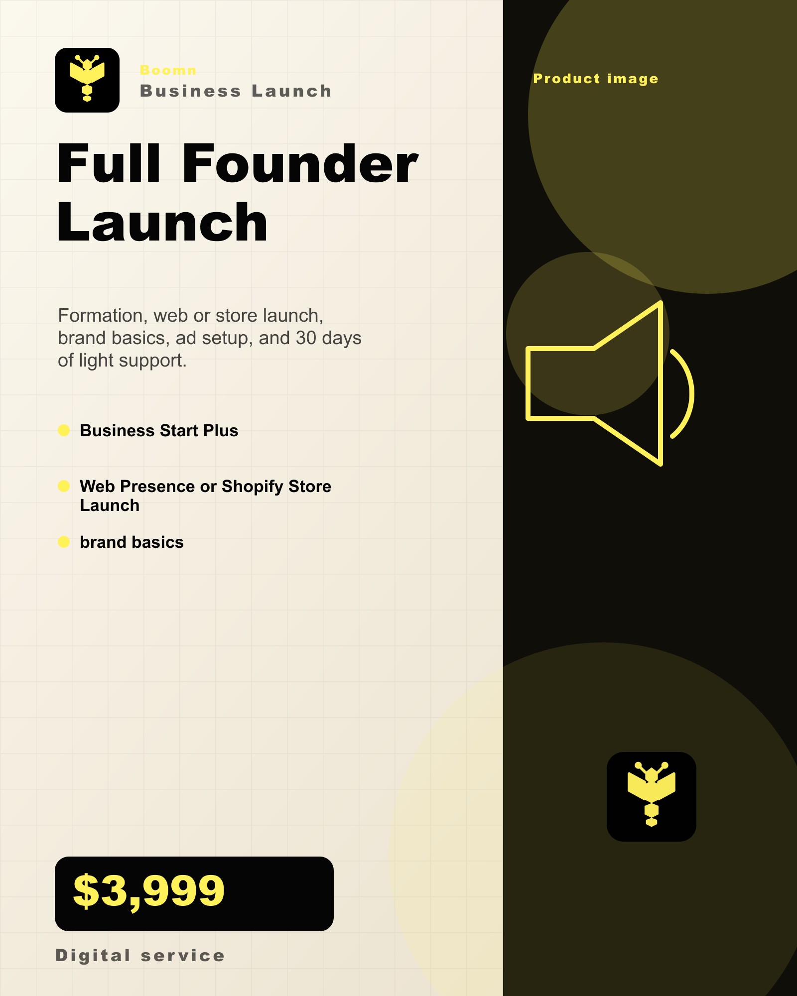 Boomn product image - Full Founder Launch