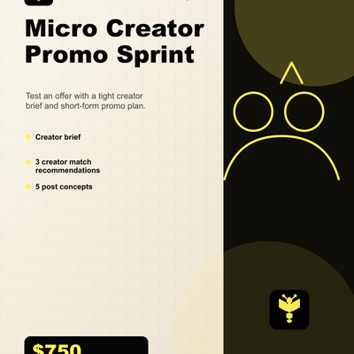 Boomn product image - Micro Creator Promo Sprint