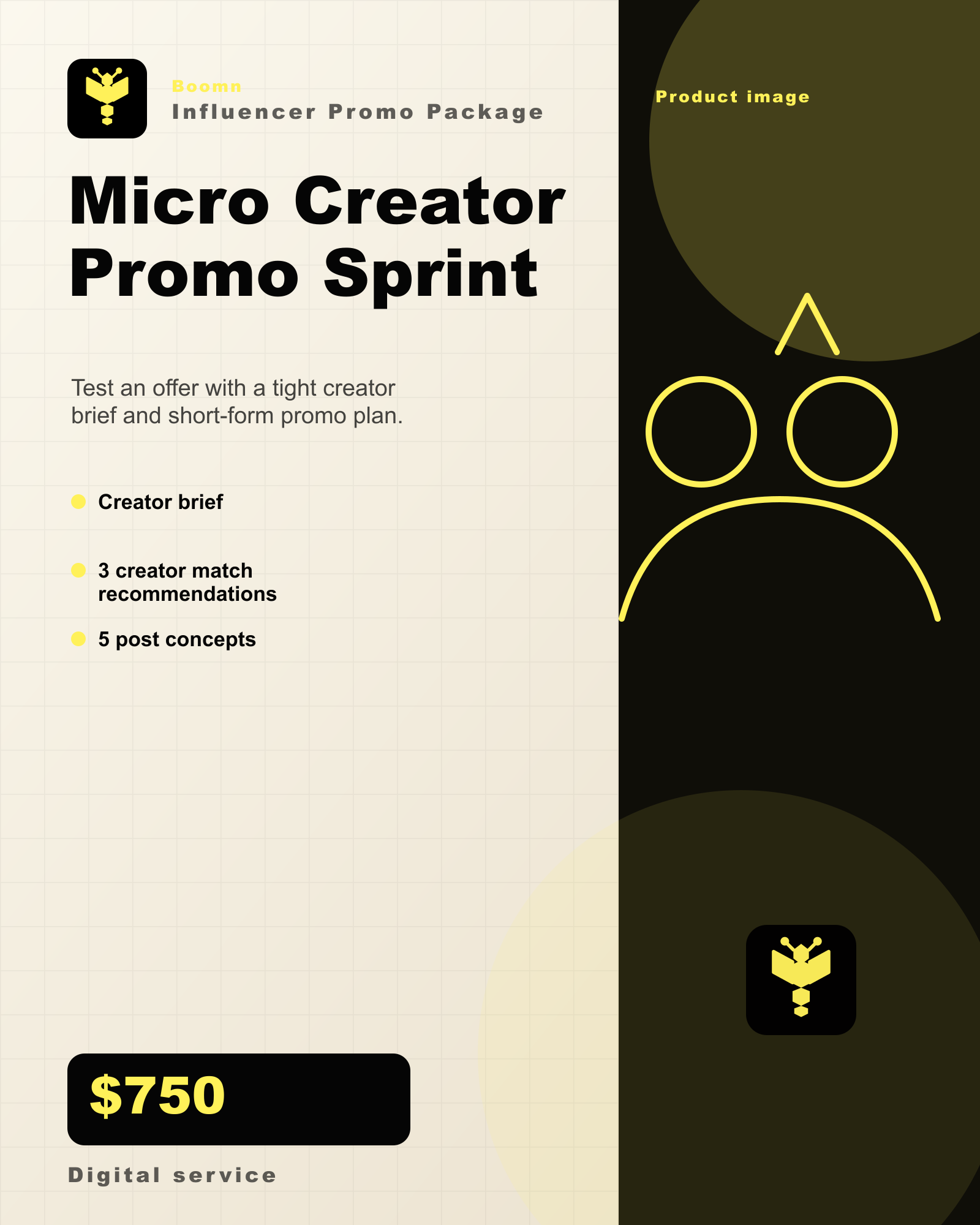 Boomn product image - Micro Creator Promo Sprint