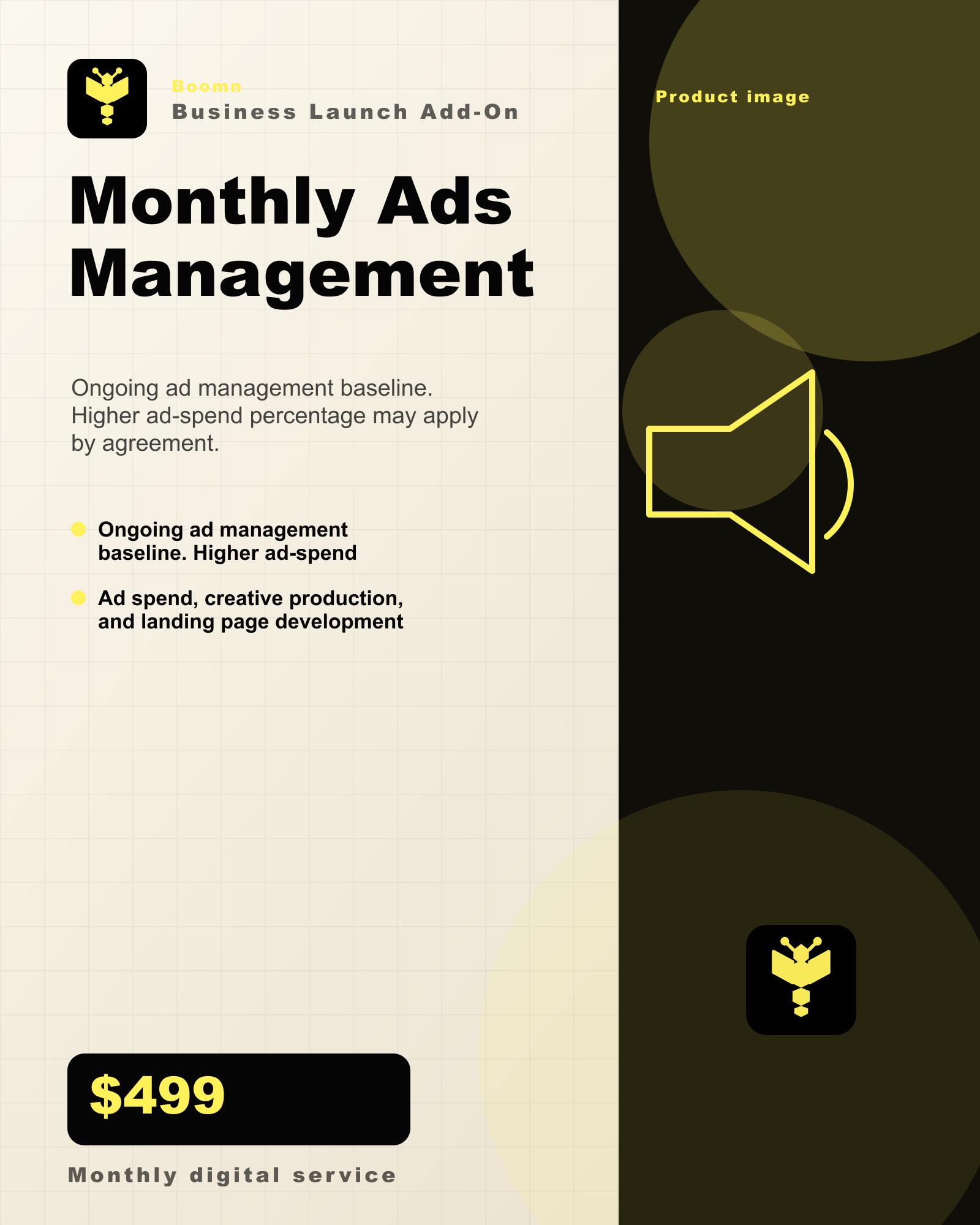 Boomn product image - Monthly Ads Management
