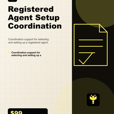 Boomn product image - Registered Agent Setup Coordination