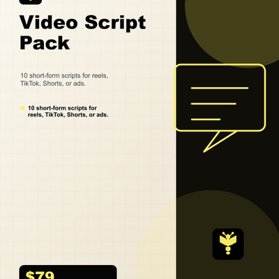 Boomn product image - Video Script Pack